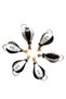 Cappadocia Leather Balloon Keychain Black-White (2) Pieces