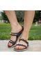 Orthopedic Leather Women's Slippers 11201