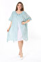 Women's Plus Size Green Collar Lace Two-Piece Dress 65N37784 - 5
