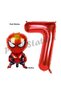Spiderman 1 Year Old Balloon and Red Number Balloon Birthday Party Set Spiderman Balloon Set