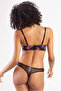 Gardenia Balaconette Flower Detailed Supported Black Bra - 3