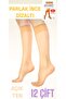 12-Piece Shiny Thin Open Skin Fit 15 Knee-high Women's Socks.