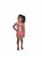 Girl's Pink Lycra Skirt Bikini Set - 3