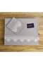 Ottoman Needle Embroidered Gray Double Duvet Cover Set