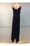 Cotton Belmando Viscose Fabric Bloomer Cutout Asymmetrical Rope Strap Long Dress - 3