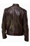 Men's Brown Judge Collar Genuine Leather - 2