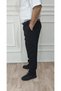 Men's Large Size Classic Relaxed Cut Fabric Trousers - 4