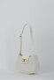 Women's White Canvas Shoulder Bag 05Po24Y1854 - 3