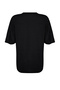 Siyah Basic Dökümlü Yırtmaç Detaylı Triko T-Shirt TWOSS24KZ00047 - 9