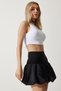 Women's Black Mini Balloon Skirt UB00279 - 2