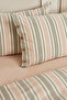 Mancy Double Yarn-Dyed Duvet Cover Set Green/Beige - 4