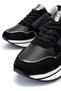 Women's Genuine Leather Black Sneakers & Sports Shoes - 3