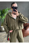 Khaki Bag with Pocket Modal Set - 2