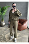 Khaki Bag with Pocket Modal Set - 4
