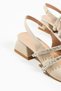 women's stylish ballet flats with stones-high heels-LNDA - 3