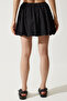 Women's Black Mini Skirt with Balloon Shorts UB00273 - 6
