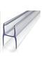 GLASS BALCONY 8 MM TRANSPARENT TROUBLE LARGE H 4 PIECES 200 CM