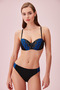 Shiny Side Pleated Bikini Bottom - 3