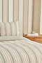 Mancy Double Yarn-Dyed Duvet Cover Set Green/Beige - 6