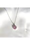 Pink Heart Steel Necklace - 3