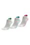 Odor-Free Running and Walking Women's Booties Mixed Silver Socks 3 Pack