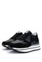 Women's Genuine Leather Black Sneakers & Sports Shoes - 4