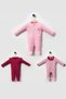 100% Cotton Semerkand Baby Girl 3-Piece Newborn Jumpsuit Set