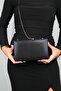 TORONTO Black Plaster Women's Evening Bag - 5