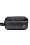 Unisex Black Horizontal Waterproof Daily Use Shaving Bag Cosmetic - Makeup Handbag -00406 - 4