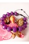 Crown Chakra Lavender Amethyst Bracelet 12mm Facet Cut Natural Stone