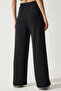 Women's Black Wide Leg Sweatpants RV00193 - 7