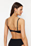 Siyah Büzgü Detaylı Balconette Kaplı Basic Bikini Üstü TBESS24BU00148 - 8