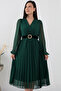 Pleated Hem Chiffon Dress GRS3314 - 2