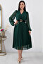 Pleated Hem Chiffon Dress GRS3314 - 3