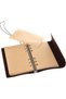 Red Color Leather Commemorative Book Compass Pattern Embroidered Vintage Notebook - 5
