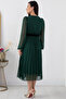 Pleated Hem Chiffon Dress GRS3314 - 6