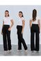 Maternity Wide-Leg Denim Pants with Loose Legs in Lycra