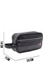 Unisex Black Horizontal Waterproof Daily Use Shaving Bag Cosmetic - Makeup Handbag -00406 - 8