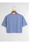 Women's Cute Chick Oversize Crew Neck Printed Crop T-shirt - 2