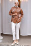 Women's Large Pocket Detailed Shirt 2081 Tan - 4
