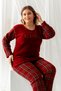 Plush Fleece Pajama Set - Winter Plus Size Women's Pajamas - 6