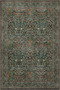 Indoor Green Colored Patterned Washable Decorative Carpet Miravip8050