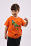 Raised Basketball player dinosaur printed pocket cotton boys summer bottom top suit - 3