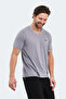 Katriina Men's V-Neck Gray T-Shirt - 4