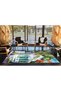 Seaside House Landscape Patterned Woven Base Carpet Miravip8017 - 3