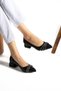 Woman's Low Heel 4 cm Pointed Toe Striped Stone Evening Dress Women's Square Heeled Shoes (36-44) - 3