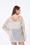 MODA MH SPANISH SLEEVE BOWKNOT HOLE BLUZ، تونك، سترة - 7