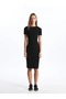 Lcw Vision Crew Neck Plain Short Sleeve Women's Dress - 2