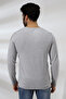 Compact Combed Lycra Regular Fit Long Sleeve V-Neck T-shirt 19647 Grimelange - 4