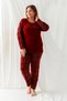 Plush Fleece Pajama Set - Winter Plus Size Women's Pajamas - 7